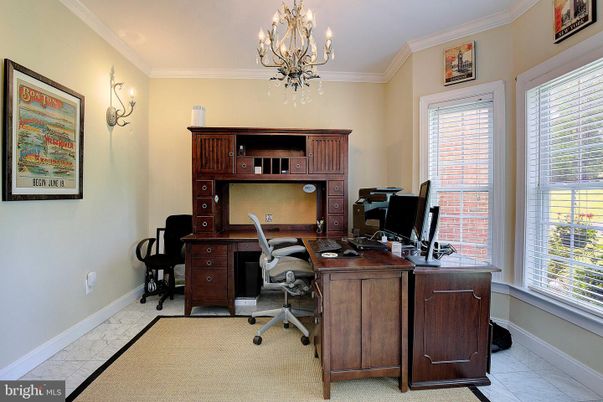 Chandelier, Home Office, Interior