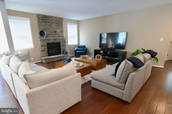 Fireplace, Interior, Living room, Stone Walls, Wood Texture Flooring