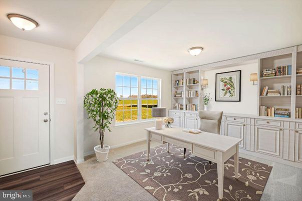 Home Office, Interior, Wood Texture Flooring