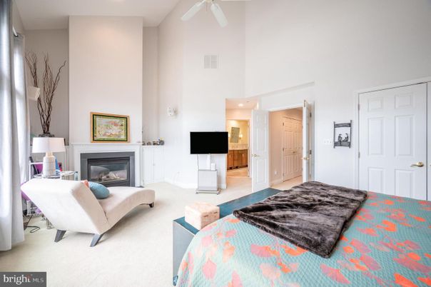 Bedroom, Fireplace, Interior, Living room, Recessed Lighting