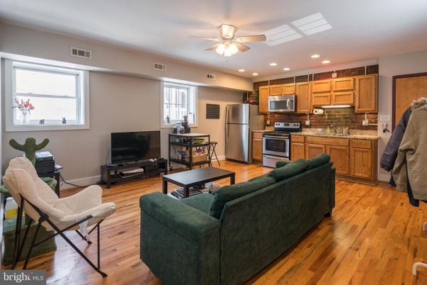 Interior, Kitchen, Living room, Recessed Lighting, Stainless Steel Appliances, Wood Texture Flooring