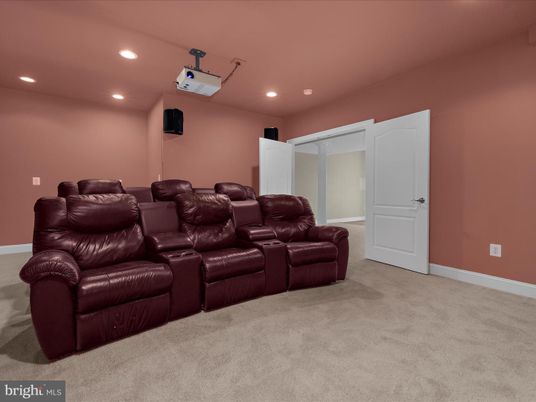 Home Theatre Room, Interior, Recessed Lighting, Theatre Room