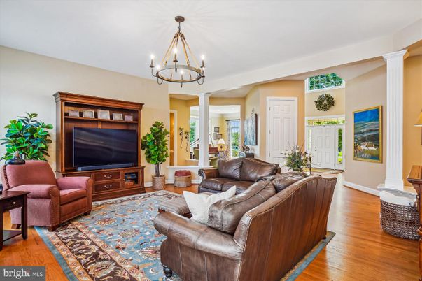 Chandelier, Interior, Living room, Wood Texture Flooring