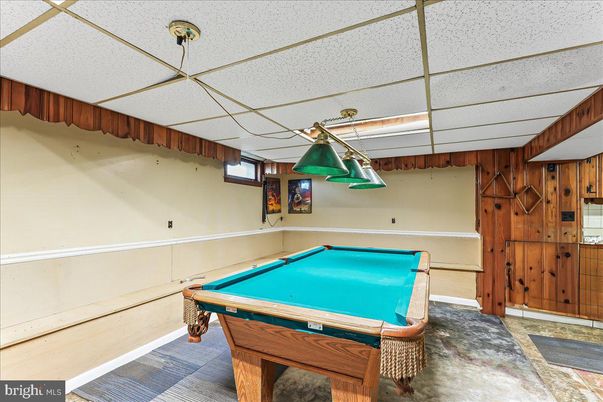 Billiard Table, Game Room, Interior, Wooden Walls