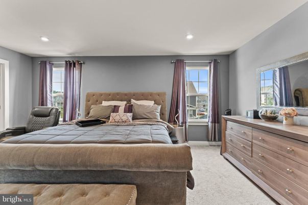Bedroom, Interior, Recessed Lighting