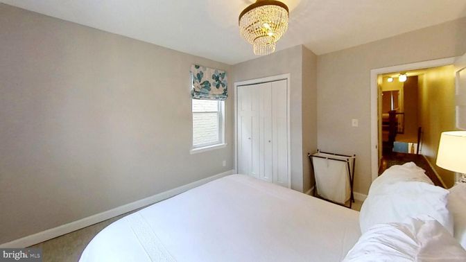 Bedroom, Chandelier, Interior