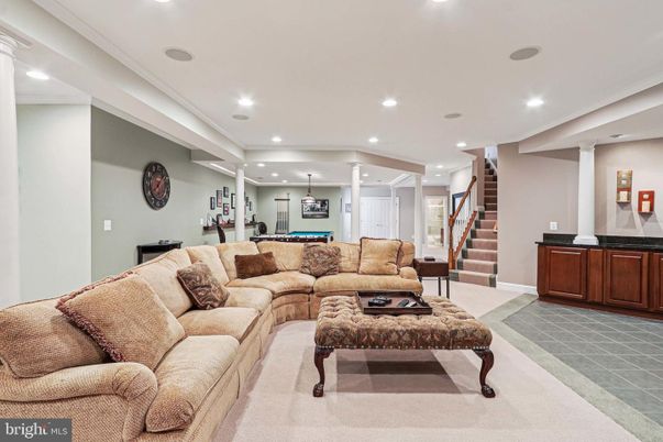 Interior, Living room, Recessed Lighting