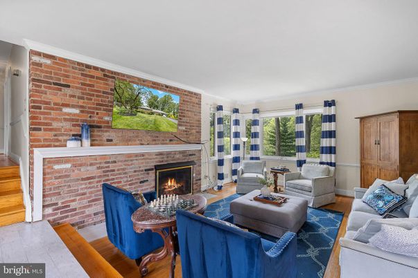Fireplace, Interior, Living room, Stone Walls, Wood Texture Flooring