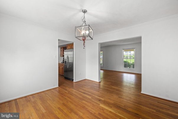 Empty room, Interior, Pendant Lights, Wood Texture Flooring