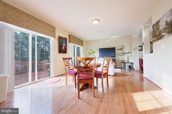 Dining room, Interior, Wood Texture Flooring