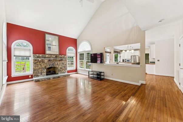 Empty room, Fireplace, Interior, Wood Texture Flooring