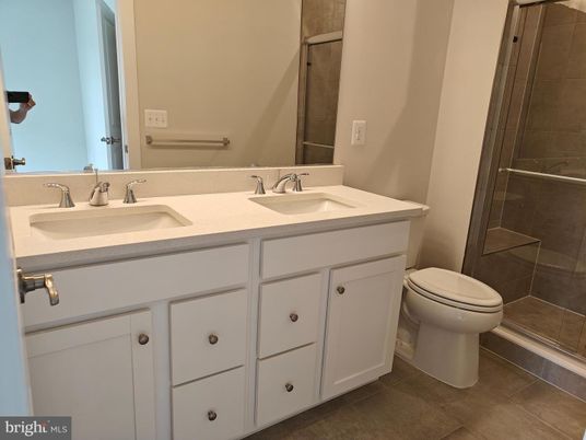 Bathroom, Dual Sink Vanities, Glass Shower, Interior