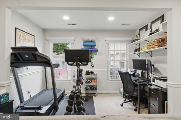 Fitness Equipment, Home Office, Interior, Recessed Lighting