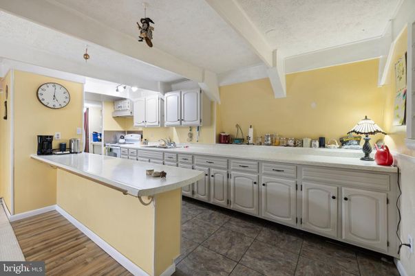 Interior, Kitchen, Wood Texture Flooring
