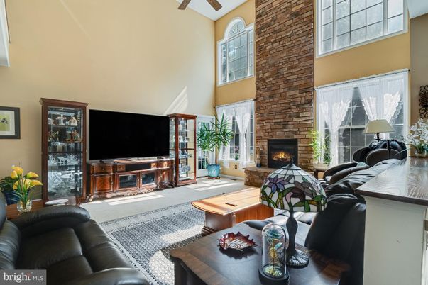 Fireplace, Interior, Living room, Stone Walls