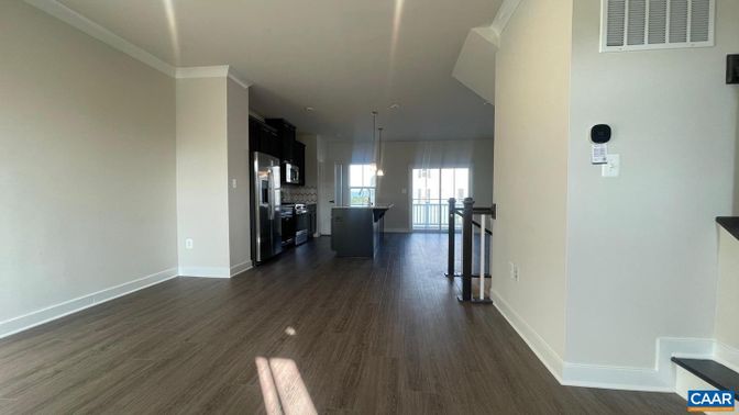 Interior, Kitchen, Pendant Lights, Wood Texture Flooring