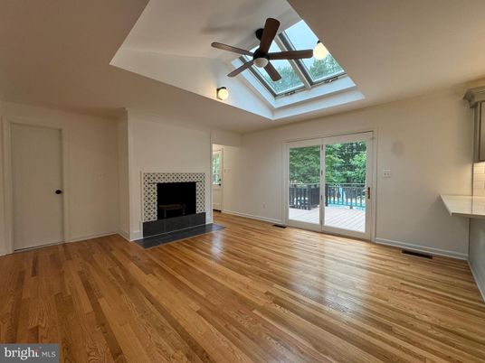 Empty room, Fireplace, Interior, Wood Texture Flooring
