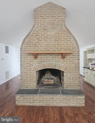Fireplace, Interior, Stone Walls, Wood Texture Flooring