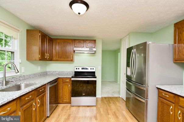 Interior, Kitchen, Wood Texture Flooring