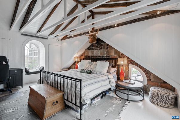 Bedroom, Interior, Wooden Beams
