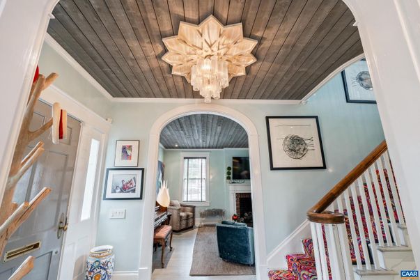 Chandelier, Fireplace, Interior, Wooden Ceilings, Wood Texture Flooring