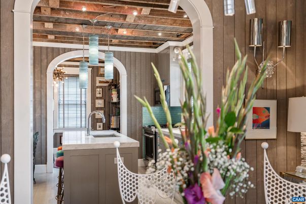 Interior, Kitchen, Pendant Lights, Wooden Walls