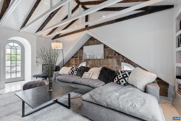 Interior, Living room, Wooden Beams