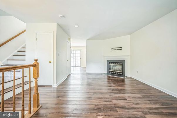 Empty room, Fireplace, Interior, Wood Texture Flooring