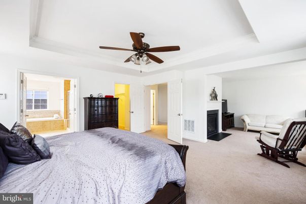 Bedroom, Fireplace, Interior