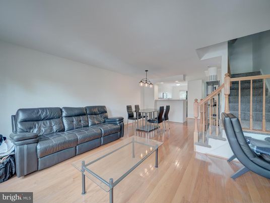 Dining room, Interior, Living room, Pendant Lights, Recessed Lighting, Wood Texture Flooring