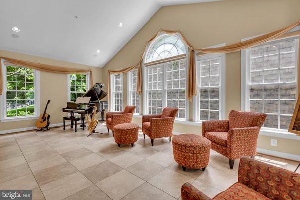Interior, Living room, Piano, Recessed Lighting