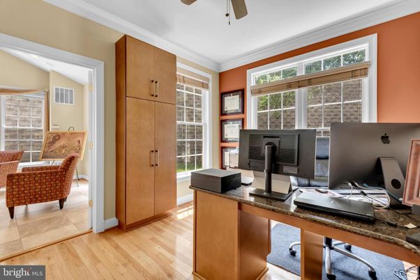 Home Office, Interior, Wood Texture Flooring
