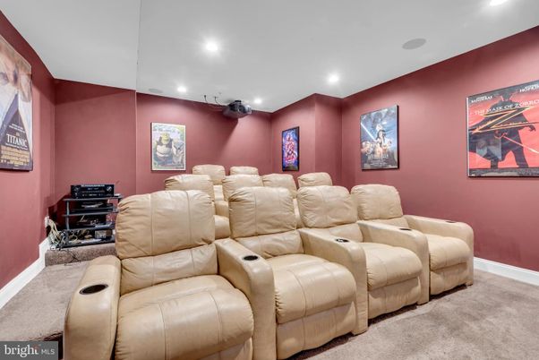 Home Theatre Room, Interior, Recessed Lighting, Theatre Room