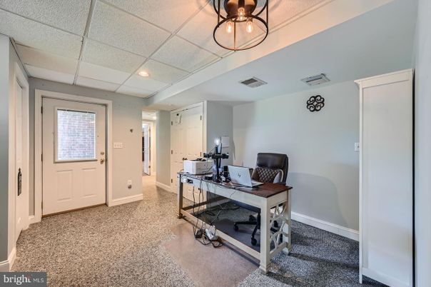 Home Office, Interior, Recessed Lighting