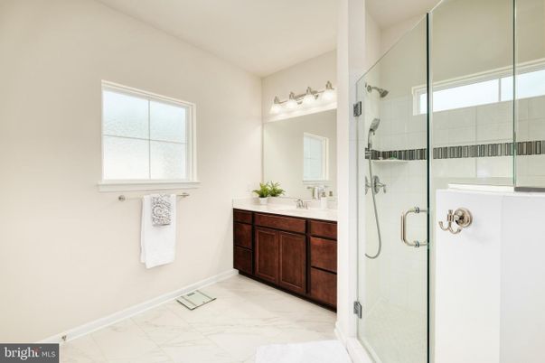 Bathroom, Glass Shower, Interior, Marble