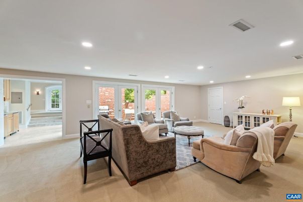 Interior, Living room, Recessed Lighting