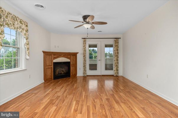 Empty room, Fireplace, Interior, Wood Texture Flooring
