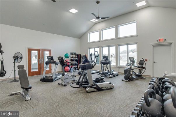 Fitness Equipment, Interior, Recessed Lighting