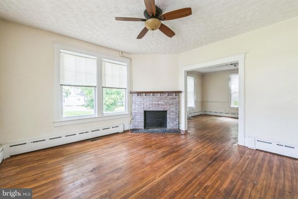 Empty room, Fireplace, Interior, Wood Texture Flooring
