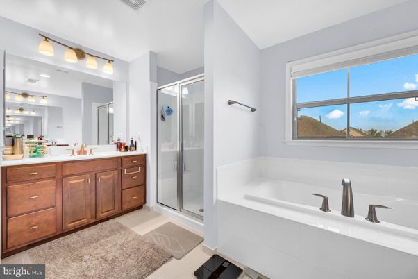 Bathroom, Dual Sink Vanities, Glass Shower, Interior