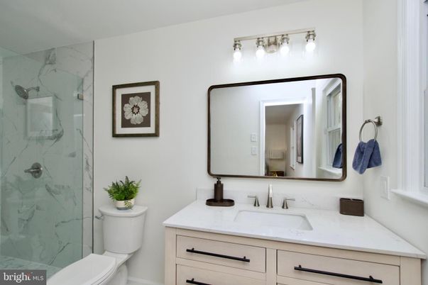 Bathroom, Glass Shower, Interior, Marble Walls