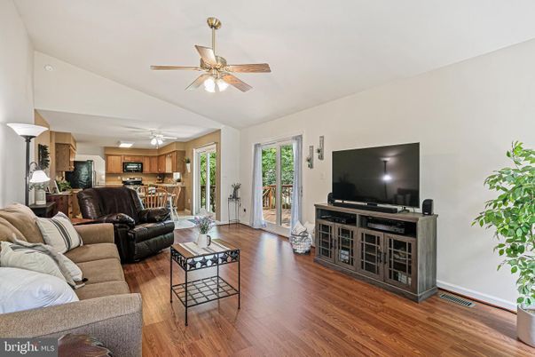 Interior, Kitchen, Living room, Stainless Steel Appliances, Wood Texture Flooring