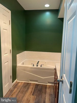 Bathroom, Interior, Recessed Lighting, Wood Texture Flooring