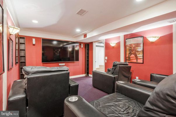 Home Theatre Room, Interior, Projection Screen, Recessed Lighting, Theatre Room