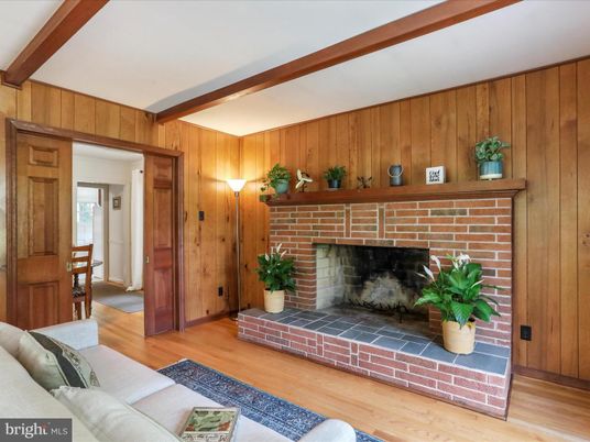 Fireplace, Interior, Wooden Beams, Wood Texture Flooring, Wooden Walls