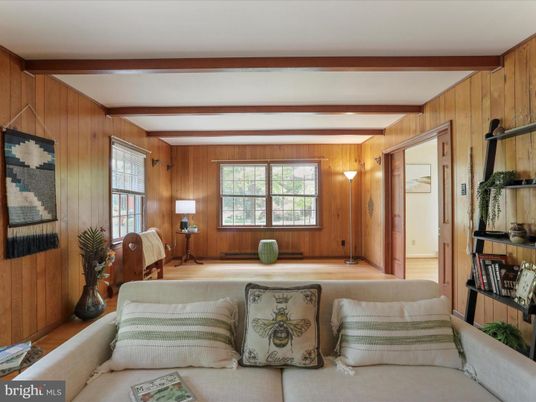 Interior, Living room, Wooden Walls