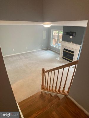 Empty room, Fireplace, Interior, Wood Texture Flooring