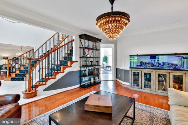 Chandelier, Interior, Wood Texture Flooring