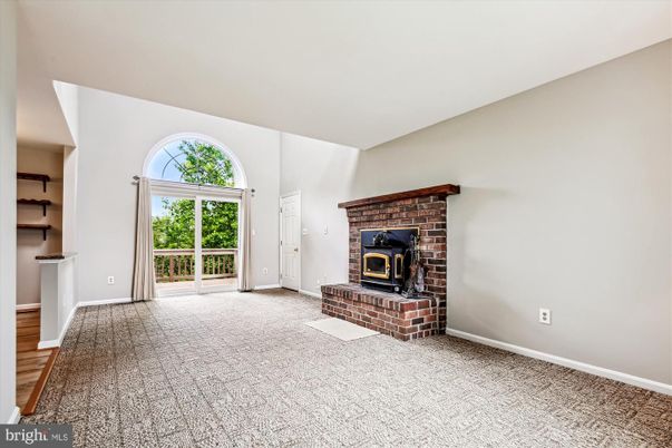 Empty room, Fireplace, Interior