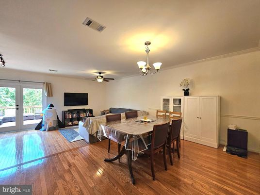 Chandelier, Dining room, Interior, Living room, Wood Texture Flooring